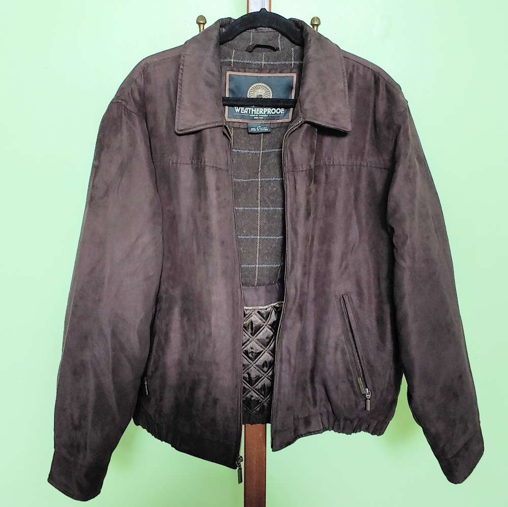 Weatherproof Suede Bomber Jacket